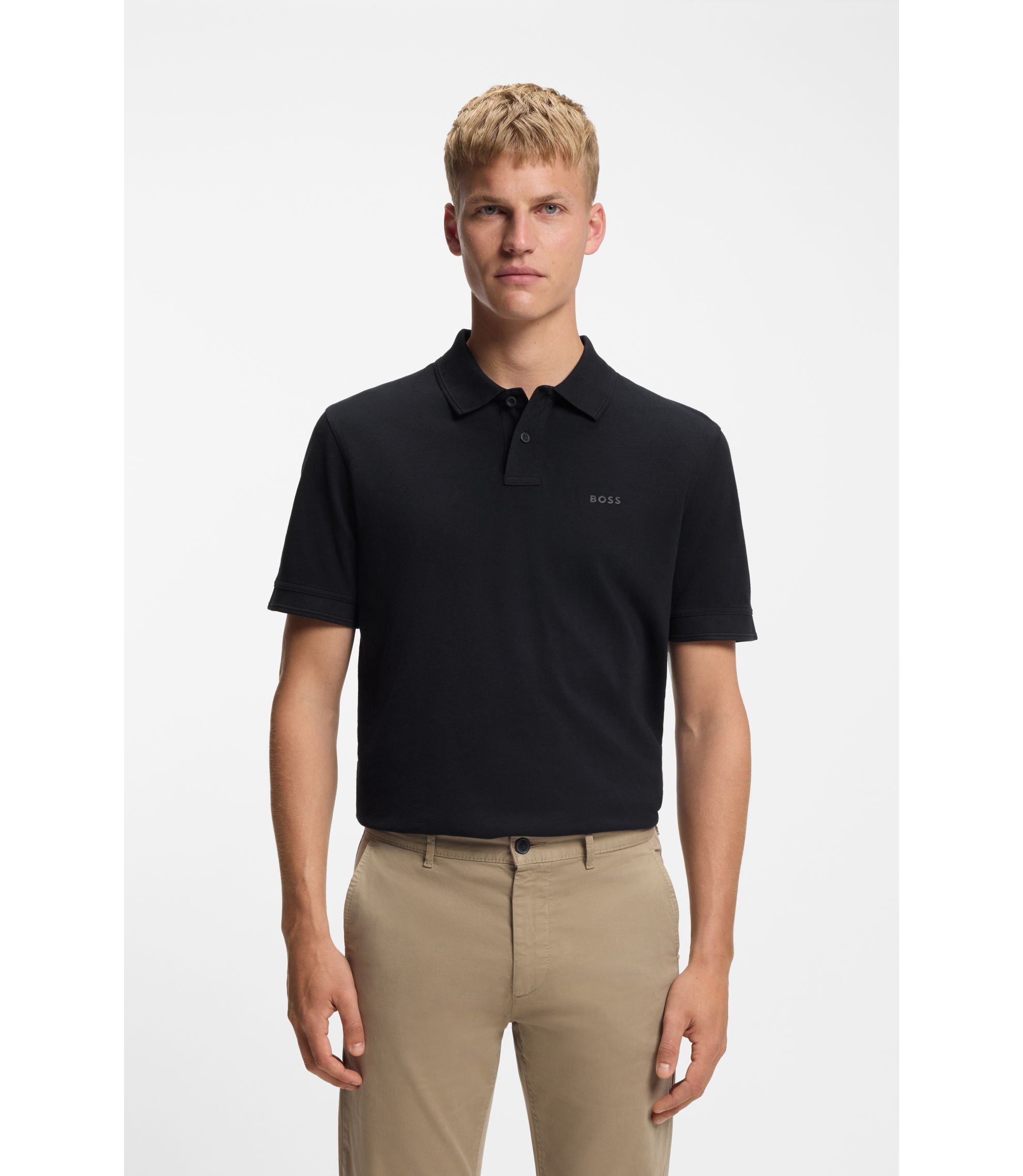 Poloshirt aus Baumwoll-Piqué mit Logo-Print