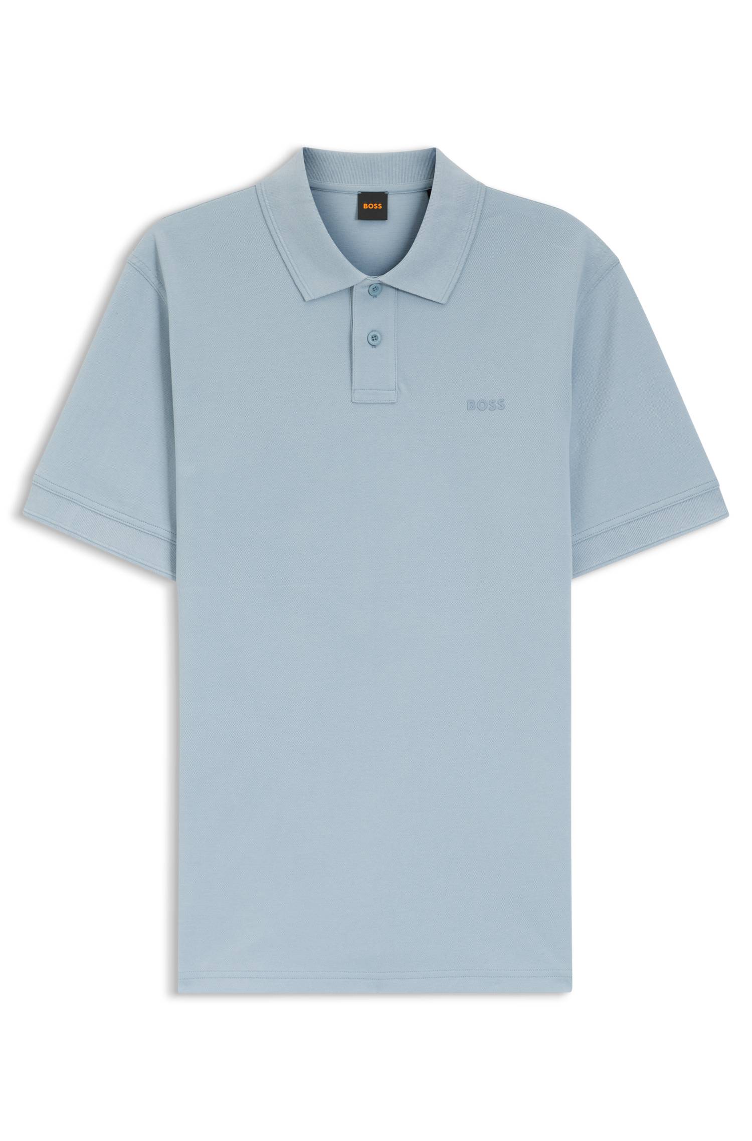Boss Knit polo shirt in cotton pikéer herr – bild 4