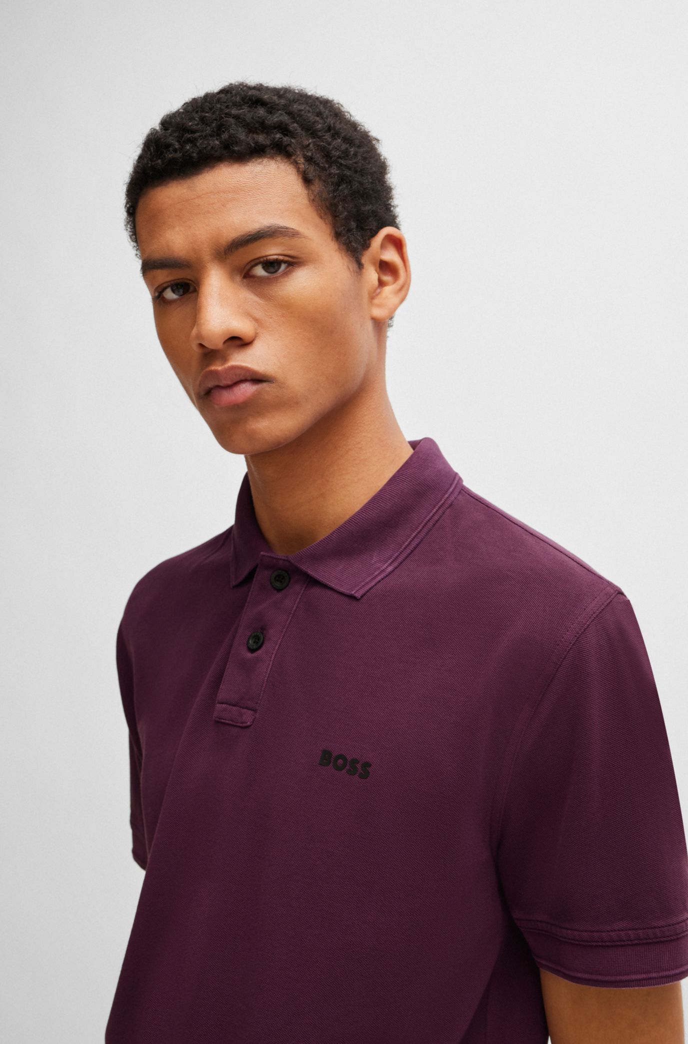 Purple hugo hot sale boss polo