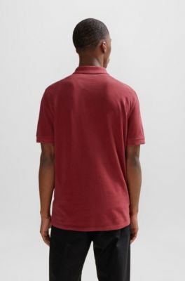 BOSS - Cotton-piqué polo shirt with logo print