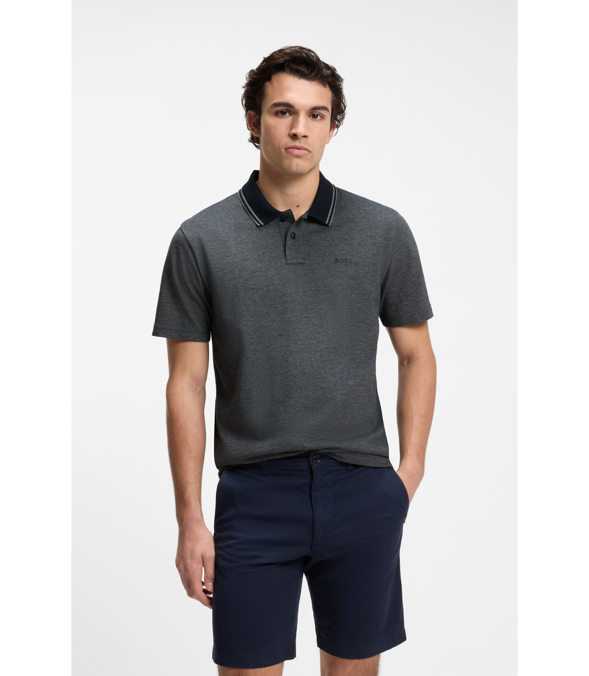 Poloshirt aus Baumwoll-Piqué mit Logo-Print