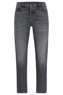 HUGO - テーパードフィットジーンズ マーブル コンフォートストレッチ  