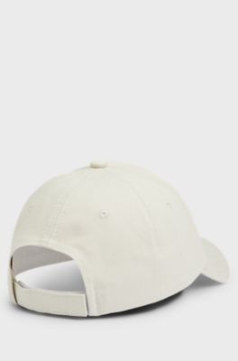 Cotton-twill cap with tonal logo patch, Light Beige