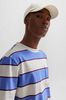 Cotton-twill cap with tonal logo patch, Light Beige