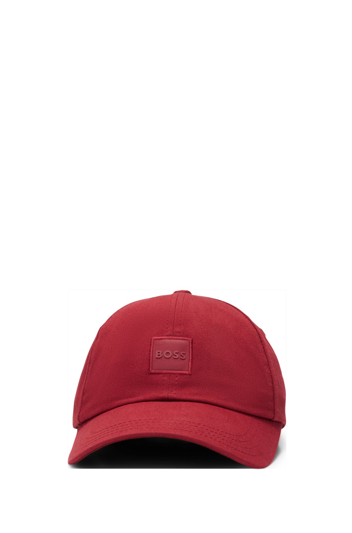 BOSS - Cap aus Baumwoll-Twill mit tonalem Logo-Aufnäher
