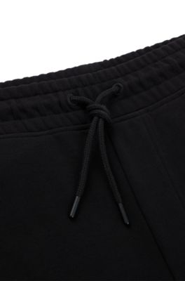 BOSS Cottonterry tracksuit bottoms with cargo pockets