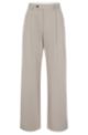 Relaxed-fit gender-neutral trousers in cotton twill, Light Beige