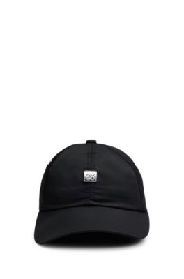 HUGO Waterrepellent nylon cap with stackedlogo rivet
