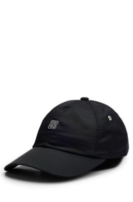 HUGO Waterrepellent nylon cap with stackedlogo rivet