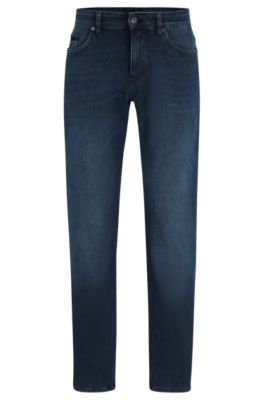 BOSS - Blaue Slim-Fit Jeans aus Performance-Stretch-Denim