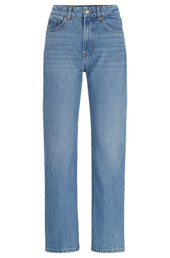 Relaxed-fit jeans in blue denim, Blue