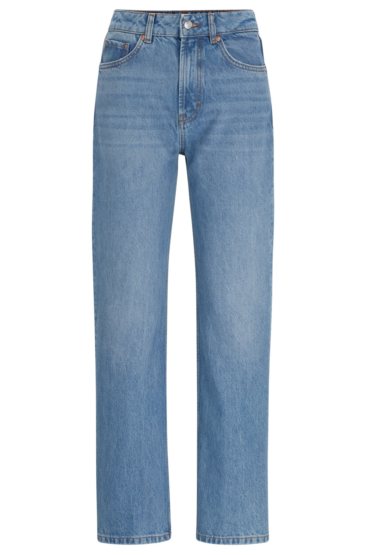 Relaxed-fit jeans van blauw denim, Blauw