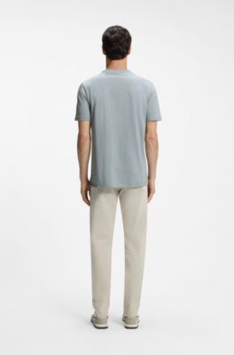 Cotton-jersey T-shirt with logo detail, Light Grey