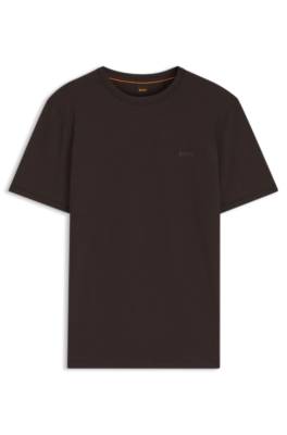 Boss Cotton-jersey T-shirt with logo detail herr – bild 4