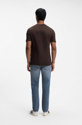 Boss Cotton-jersey T-shirt with logo detail herr – bild 3