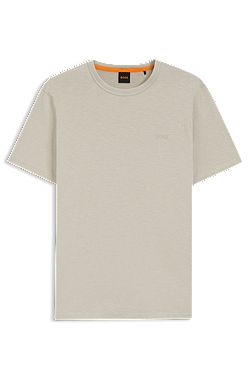 T-shirt en jersey de coton avec détail de logo