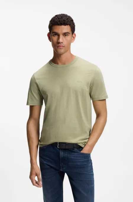 T-shirt en jersey de coton avec détail logoté