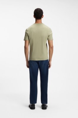 Boss Cotton-jersey T-shirt with logo detail herr – bild 3