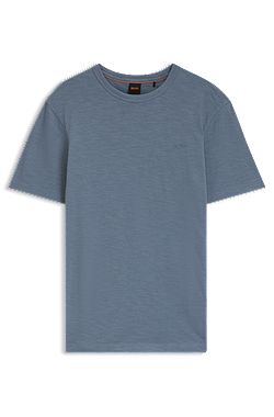 Cotton-jersey T-shirt with logo detail
