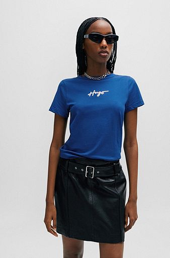 Women T-shirts BOSS HUGO Fashion by for Blue