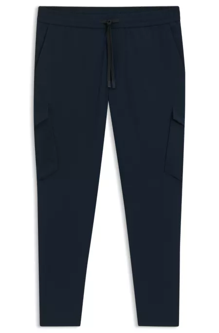 Tapered-Fit Hose aus bügelleichter Stretch-Popeline