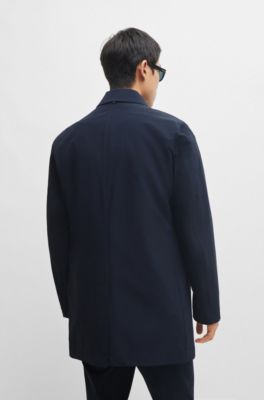 BOSS（46）レギュラーフィット ボタンアップコート ストレッチ