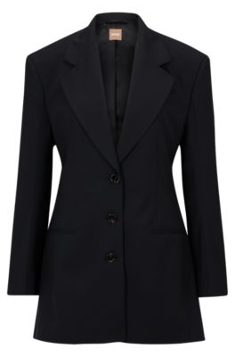 BOSS blazer in stretch wool with cut-out