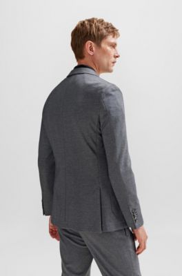 BOSS - スリムフィットジャケット コットン/カシミア/シルク 