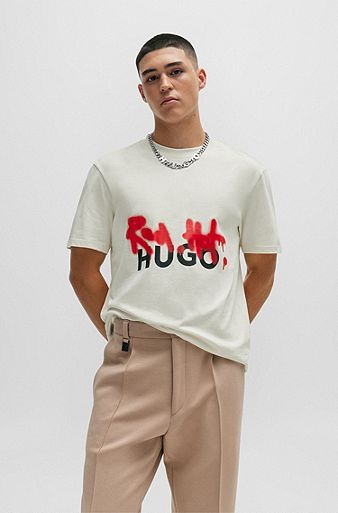 Men Men BOSS by BOSS White Stylish for | HUGO T-Shirts