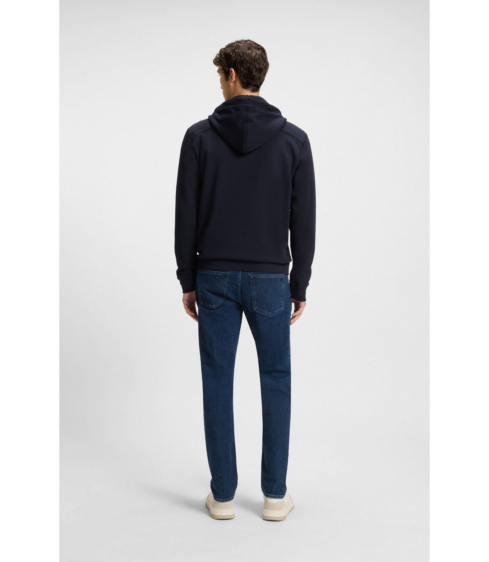 BOSS - コットンテリー ジップアップフーディ トーナル