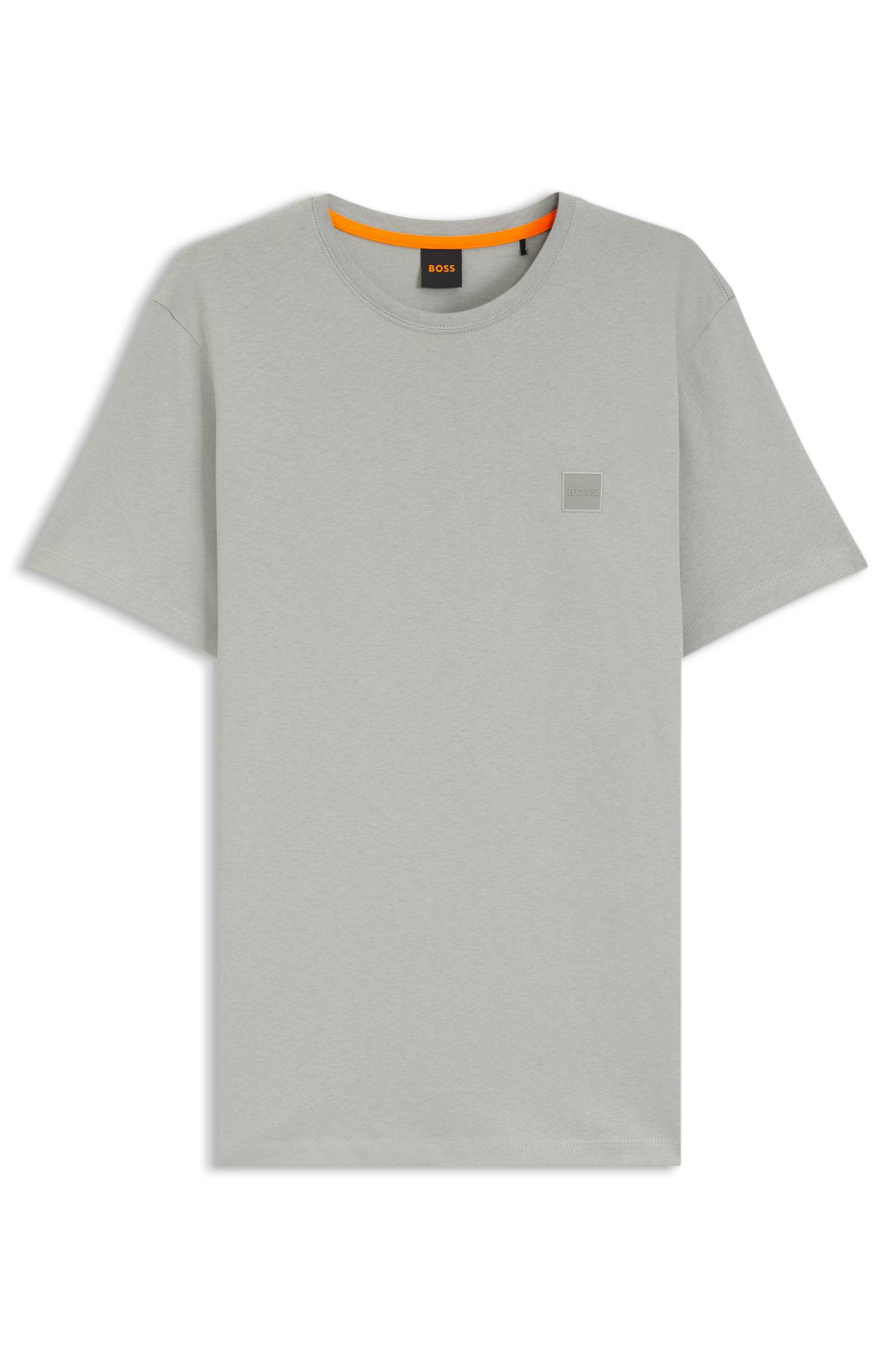 Boss Cotton-jersey T-shirt with logo patch herr – bild 4