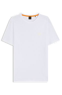 Cotton-jersey T-shirt with logo patch