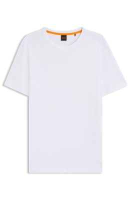 Boss Orange Uomo Bianco - Tales - T-Shirt Bianca Con Riquadro Con Logo - Immagine 6