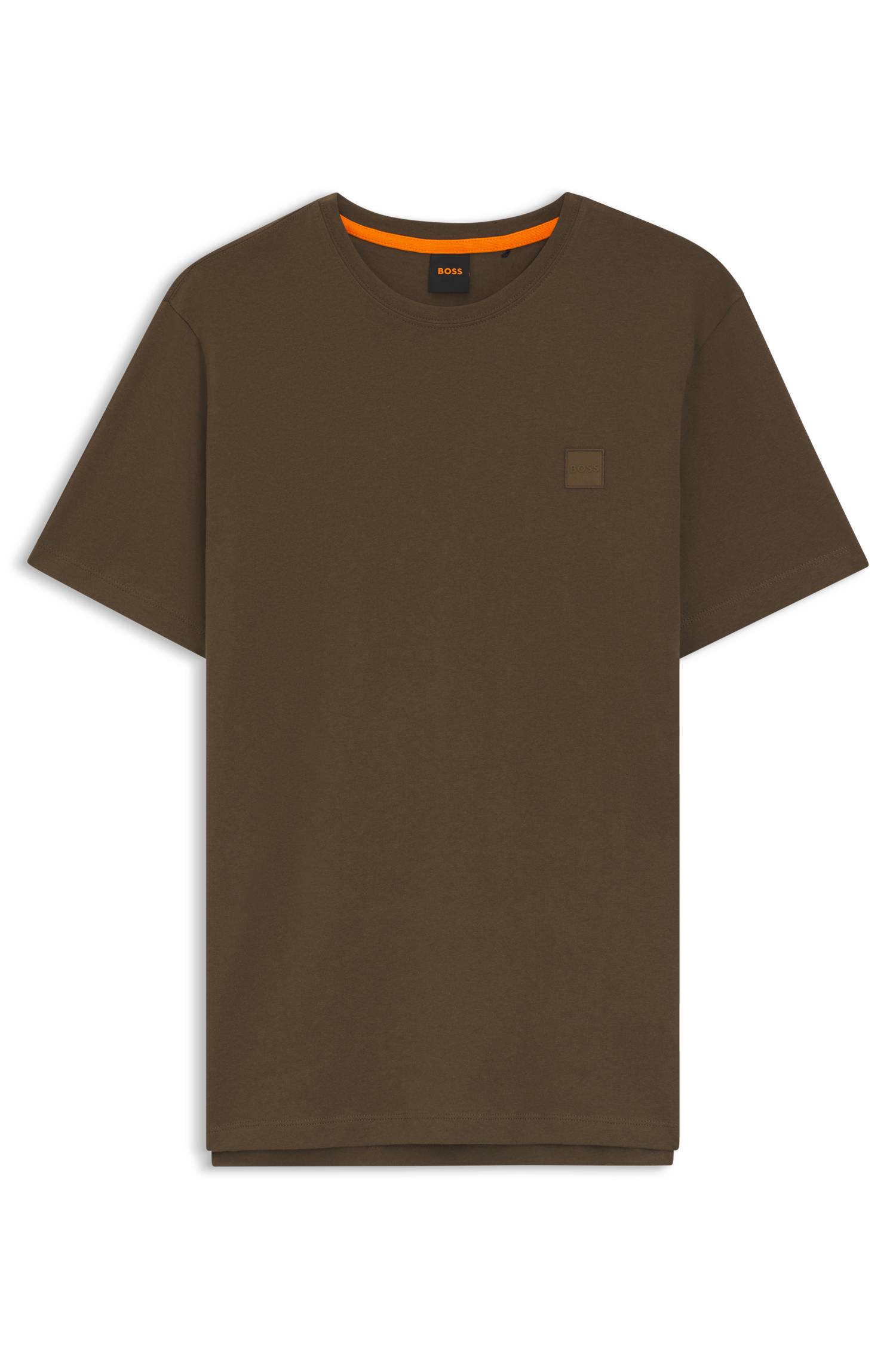 Boss Cotton-jersey T-shirt with logo patch herr – bild 4
