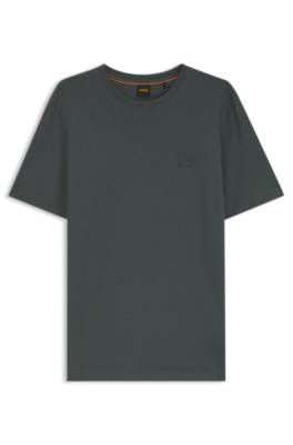 Boss Cotton-jersey T-shirt with logo patch herr – bild 4