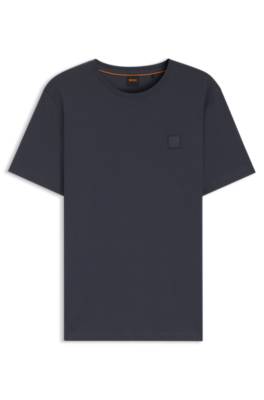 Boss Cotton-jersey T-shirt with logo patch herr – bild 4