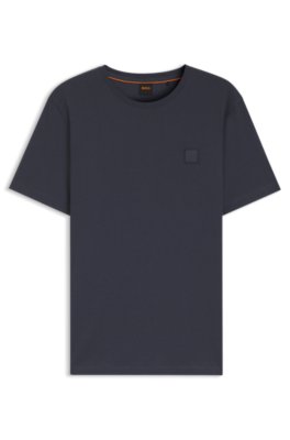 T-Shirt & Polo Boss T-Shirt Tales Di In Traspirante Uomo Blu Extra Grande Cotone - Immagine 3