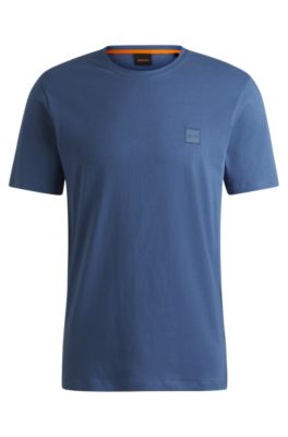 BOSS - Cotton-jersey T-shirt with logo patch