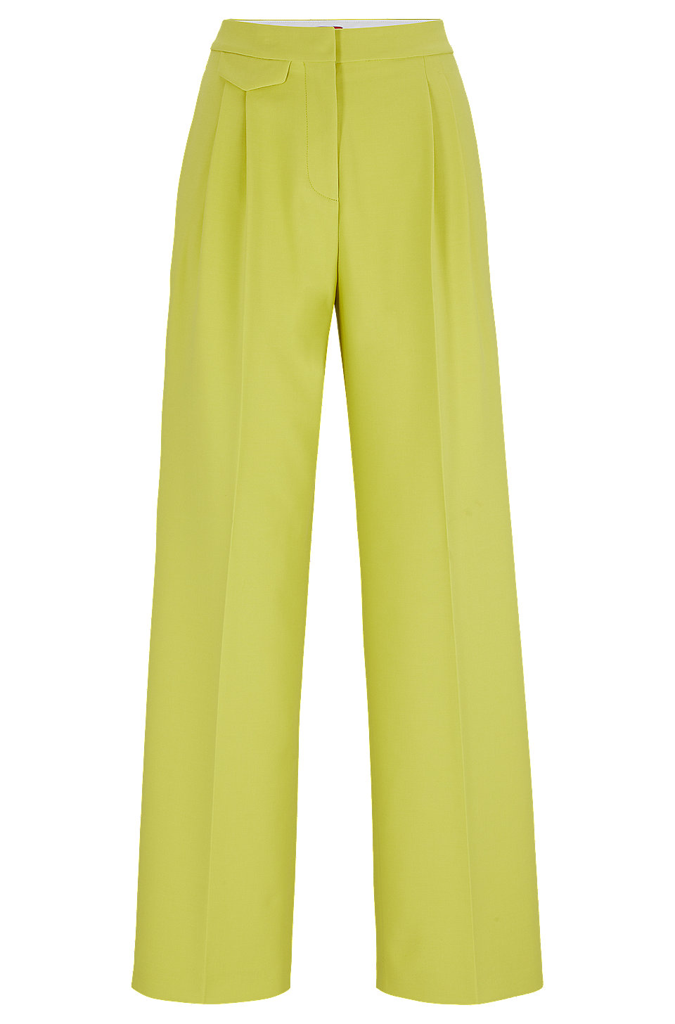 HUGO - Relaxed-fit trousers in stretch fabric with front pleats