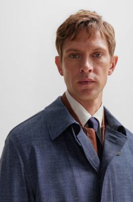 BOSS Regularfit coat in a virginwool blend
