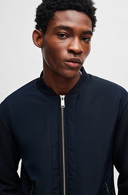 BOSS - Porsche x BOSS ストレッチコットン フーディ チェックプリント