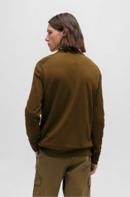 Hugo Boss Verde Cotton Men Sweatshirt