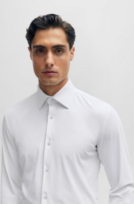 BOSS Slimfit shirt in performancestretch fabric