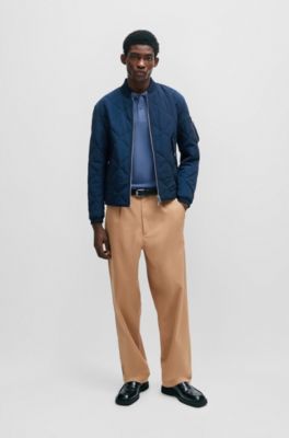 BOSS - Slim-Fit Poloshirt aus Interlock-Baumwolle mit Colour  