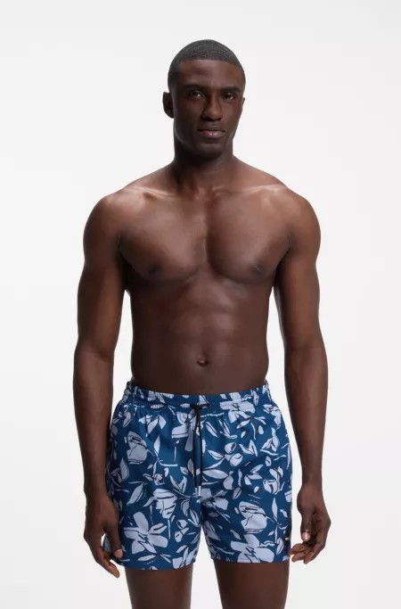 Swim shorts with all-over print