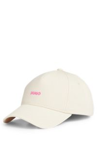 Cotton-twill cap with embroidered logo, Light Beige
