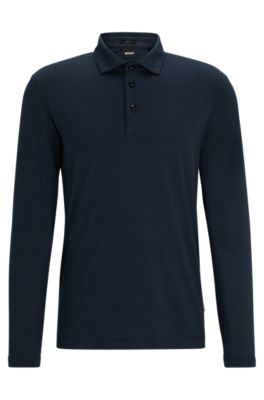 Long sleeve polo shirts hugo boss hotsell