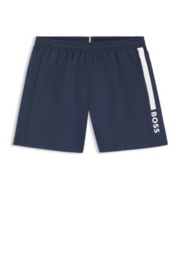 Swim shorts with stripe and logo 1
