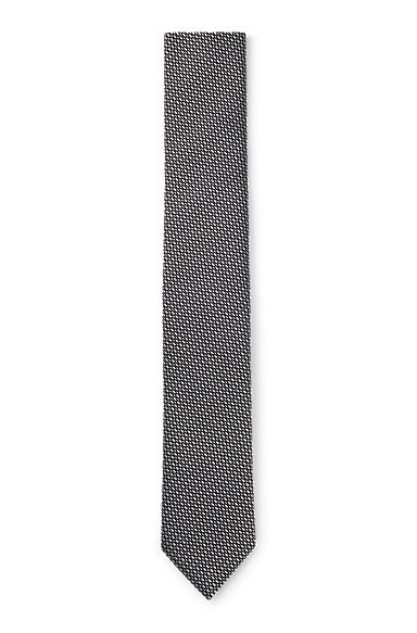 Krawatte aus Seiden-Mix mit Jacquard-Muster, Grau