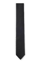 Cravate jacquard de 6 cm de large, Noir